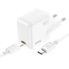 Зарядное Устройство Hoco C112A Advantage + Кабель USB-C to USB-C (PD30W + QC3.0) [White]